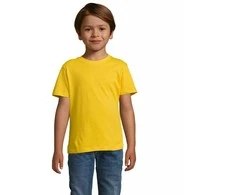 Vaikiški unisex geltonos spalvos marškinėliai Kids