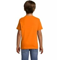 Vaikiški unisex oranžinės spalvos marškinėliai Kids