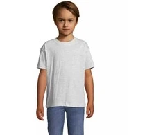 Vaikiški unisex šviesiai pilkos spalvos marškinėliai Kids