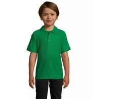 Vaikiški žalios spalvos polo marškinėliai Enjoy