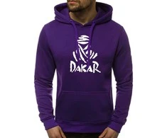 Violetinės spalvos vyriškas džemperis su gobtuvu Dakar