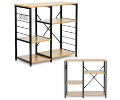 Virtuvės ir prieškambario lentyna 90cm su kabliukais ModernHome