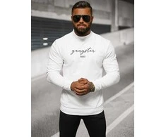 Vyriškas baltas megztinis Gangster