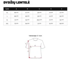Vyriškas baltas oversize marškinėlis „Jevin“