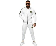 Vyriškas baltas sportinis komplektas Super