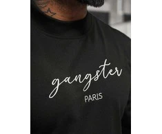 Vyriškas juodas megztinis Gangster