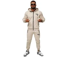 Vyriškas rusvos spalvos sportinio kostiumo komplektas Icon