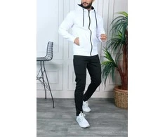 Vyriškas sportinis komplektas baltas Retro