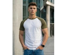Vyriški balti/chaki marškinėliai Dilan