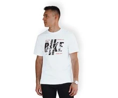 Vyriški balti marškinėliai Bike