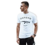 Vyriški balti marškinėliai Defend