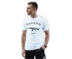 Vyriški balti marškinėliai Defend