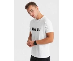 Vyriški balti marškinėliai KĄ TU