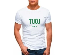 Vyriški balti marškinėliai TUOJ (žalias)