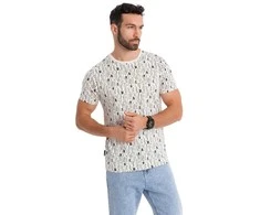 Vyriški baltos spalvos marškinėliai Authentic