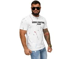 Vyriški baltos spalvos marškiniai Milan