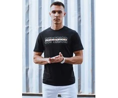 Vyriški juodi marškinėliai su užrašu Superior