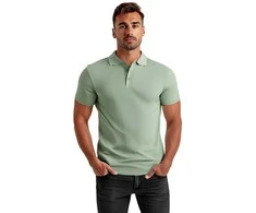 Vyriški mėtiniai polo marškinėliai Casual
