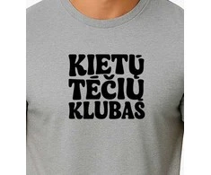 Vyriški pilki marškinėliai Kietas tėtis (juodas)