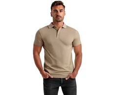 Vyriški rudi polo marškinėliai Casual