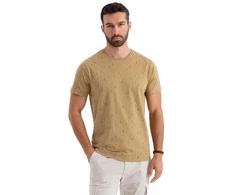 Vyriški rusvos spalvos marškinėliai Authentic