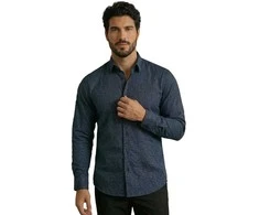 Vyriški tamsiai mėlyni marškiniai Melba