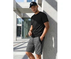 Vyriški tamsiai pilki šortai Max