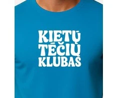 Vyriški turkio marškinėliai Kietas tėtis (baltas)