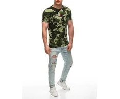 Vyriški žali kamufliažiniai marškinėliai Cadet