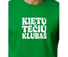 Vyriški žali marškinėliai Kietas tėtis (baltas)