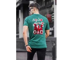 Vyriški žalios spalvos marškinėliai Squid Game
