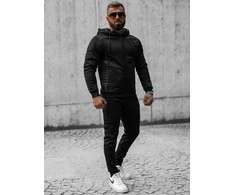Vyriškos juodos laisvalaikio kelnės Somat