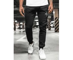 Vyriškos juodos laisvalaikio kelnės Stilistika