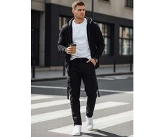 Vyriškos juodos spalvos kelnės