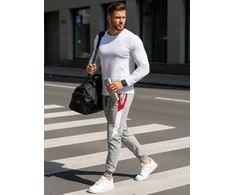 Vyriškos pilkos laisvalaikio kelnės Kenny