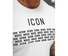 Vyrški balti marškinėliai Icon2