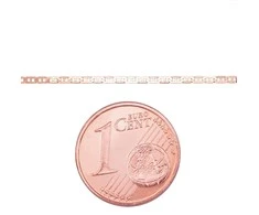 Auksinė grandinėlė Singapore 1 mm , briaunų apdirbimas deimantu - 0.94 g. - 1 mm. - 50