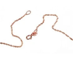 Auksinė grandinėlė Singapore 1 mm , briaunų apdirbimas deimantu - 0.79 g. - 1 mm. - 42