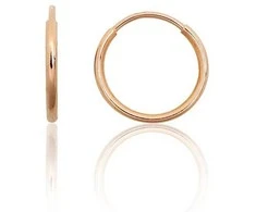 Auksiniai auskarai –žiedai - 13 mm. - 0.5 g.