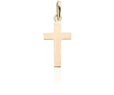 Auksinis pakabukas kryželis. Metalas: Geltonas Auksas. Praba: 585°. - 0.35 g. - 20 mm.
