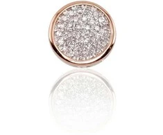 Auksinis pakabukas su brangakmeniais. Metalas: Raudonas Auksas. Praba: 585°. Akmuo: Briliantai - 1.15 g. - 8 mm. - Briliantai (0,098Ct)