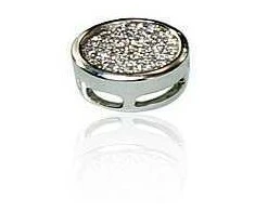 Auksinis pakabukas su brangakmeniais. Metalas: Baltas Auksas. Praba: 585°. Akmuo: Briliantai - 1.21 g. - 8 mm. - Briliantai (0,093Ct)
