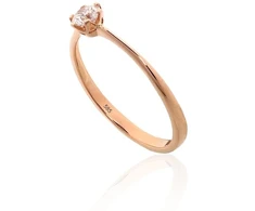 Auksinis žiedas - 18 - 1.25 g. - Briliantai (0,29Ct)