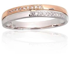 Auksinis žiedas - 18 - 1.94 g. - Briliantai (0,06Ct)