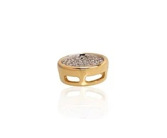 Auksinis pakabukas su brangakmeniais. Metalas: Geltonas Auksas. Praba: 585°. Akmuo: Briliantai - 1.19 g. - 8 mm. - Briliantai (0,096Ct)