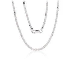 Sidabrinė grandinėlė 2.5 mm - 2.5 mm. - 50 - 18.4 g.