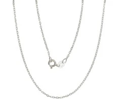 Sidabrinė grandinėlė Anchor 1 mm , briaunų apdirbimas deimantu - 1.7 g. - 1 mm. - 40