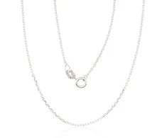 Sidabrinė grandinėlė Anchor 1 mm , briaunų apdirbimas deimantu - 1.6 g. - 1 mm. - 47