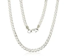 Sidabrinė grandinėlė Crandmother 3.1 mm , briaunų apdirbimas deimantu - 55 - 10 g. - 3.1 mm.