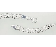Sidabrinė grandinėlė Crandmother 6 mm , briaunų apdirbimas deimantu - 6 mm. - 55 - 26 g.